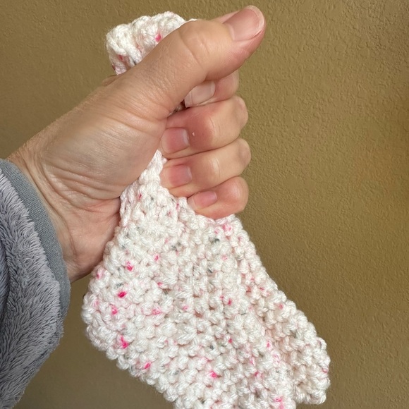 Newborn Crushed Raspberry Baby Booties - Picture 9 of 9